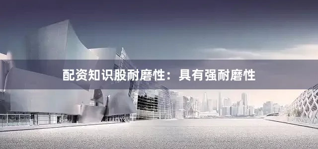 配资知识股耐磨性：具有强耐磨性